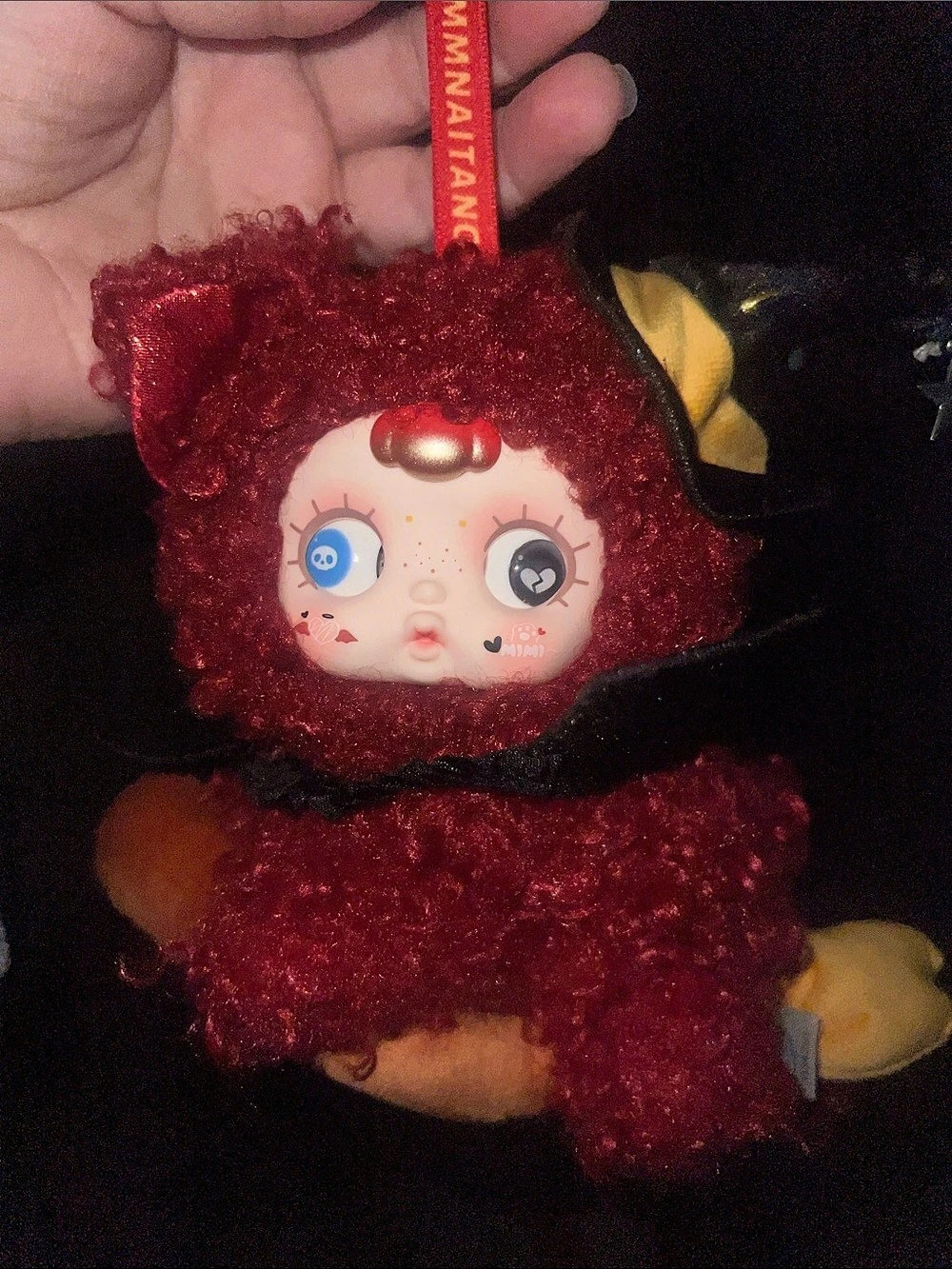 MMNAITANG witchy cat  Plush Keychain